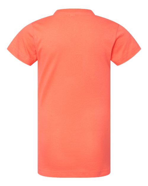 LAT Girls' Fine Jersey Tee 2616 Papaya