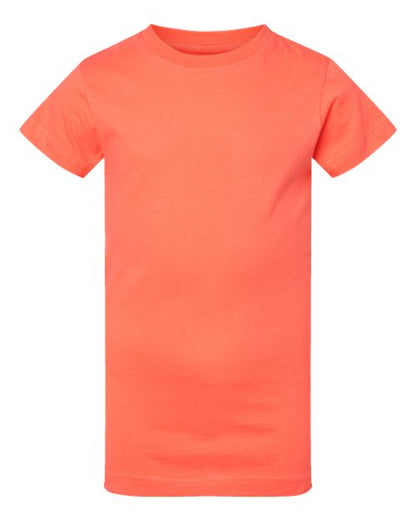 LAT Girls' Fine Jersey Tee 2616 Papaya