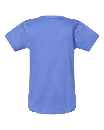 Rabbit Skins Infant Baby Rib Bodysuit 4400 Carolina Blue
