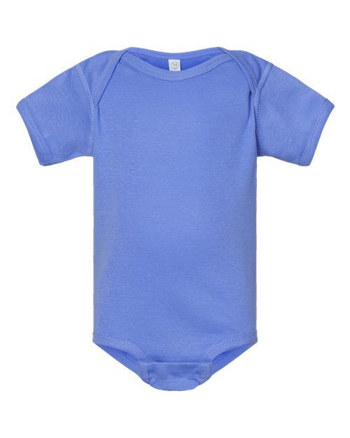 Rabbit Skins Infant Baby Rib Bodysuit 4400 Carolina Blue