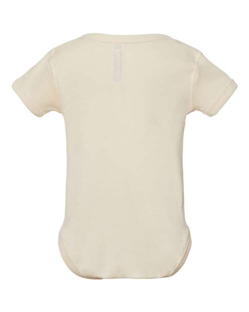 Rabbit Skins Infant Baby Rib Bodysuit 4400 Natural