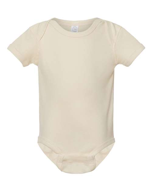 Rabbit Skins Infant Baby Rib Bodysuit 4400 Natural