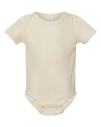 Rabbit Skins Infant Baby Rib Bodysuit 4400 Natural