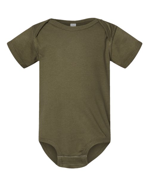 Rabbit Skins Infant Fine Jersey Bodysuit 4424 Military Green
