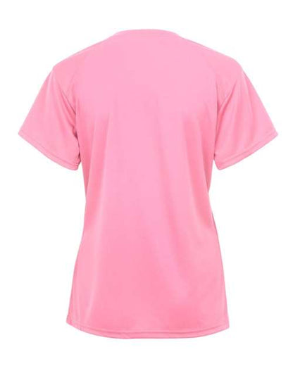 Badger Women’s B-Core V-Neck T-Shirt 4162 Pink