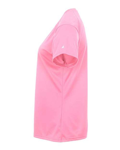 Badger Women’s B-Core V-Neck T-Shirt 4162 Pink
