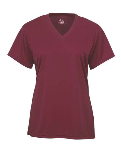 Badger Women’s B-Core V-Neck T-Shirt 4162 Cardinal