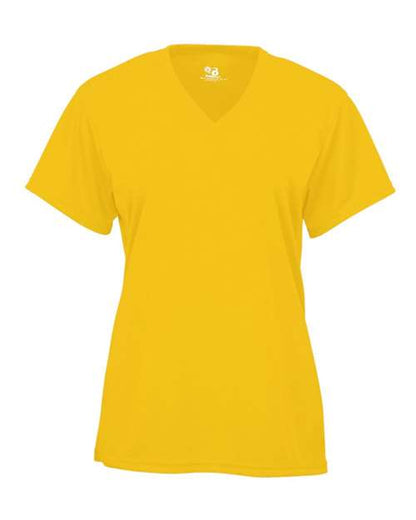 Badger Women’s B-Core V-Neck T-Shirt 4162 Gold