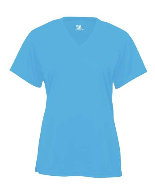 Badger Women’s B-Core V-Neck T-Shirt 4162 Columbia Blue