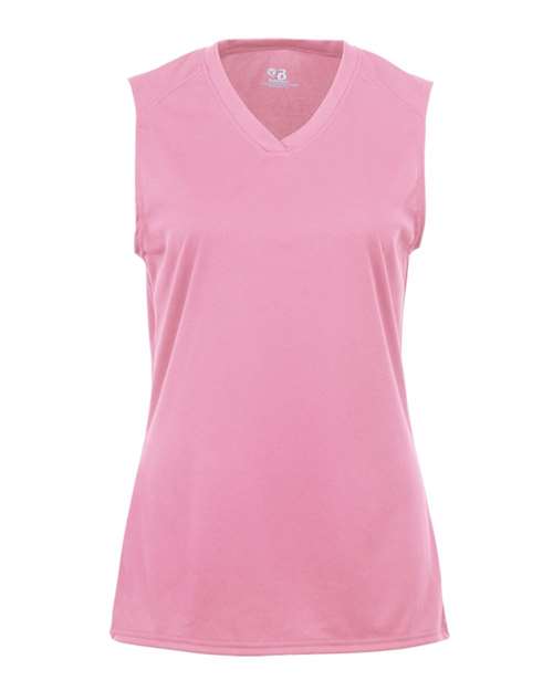 Badger Women's B-Core Sleeveless T-Shirt 4163 Pink