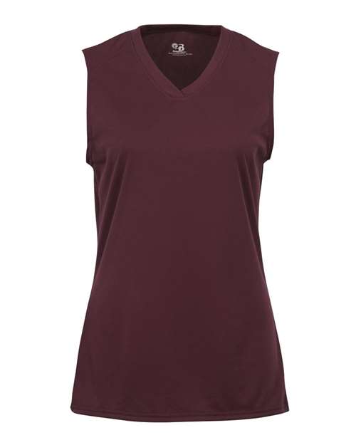 Badger Women's B-Core Sleeveless T-Shirt 4163 Maroon