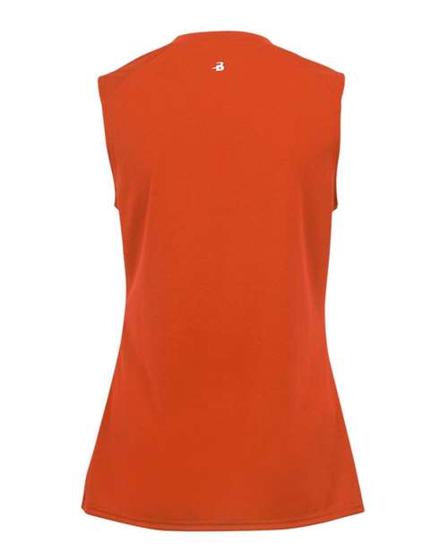 Badger Women's B-Core Sleeveless T-Shirt 4163 Burnt Orange