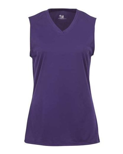 Badger Women's B-Core Sleeveless T-Shirt 4163 Purple