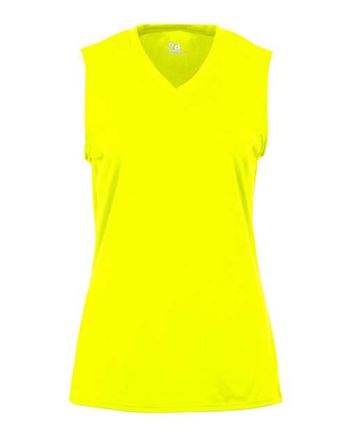 Badger Women's B-Core Sleeveless T-Shirt 4163 Safety Yellow