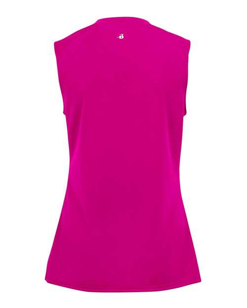 Badger Women's B-Core Sleeveless T-Shirt 4163 Hot Pink