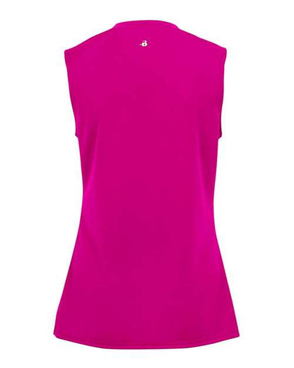 Badger Women's B-Core Sleeveless T-Shirt 4163 Hot Pink