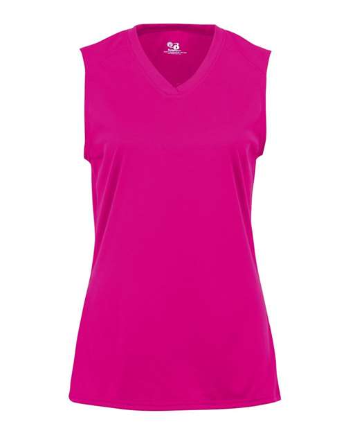 Badger Women's B-Core Sleeveless T-Shirt 4163 Hot Pink