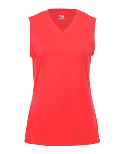 Badger Women's B-Core Sleeveless T-Shirt 4163 Hot Coral