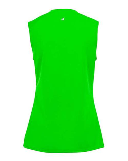 Badger Women's B-Core Sleeveless T-Shirt 4163 Lime