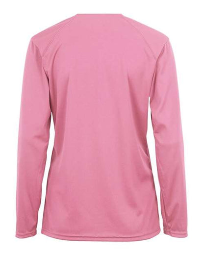 Badger Women's B-Core Long Sleeve T-Shirt 4164 Pink