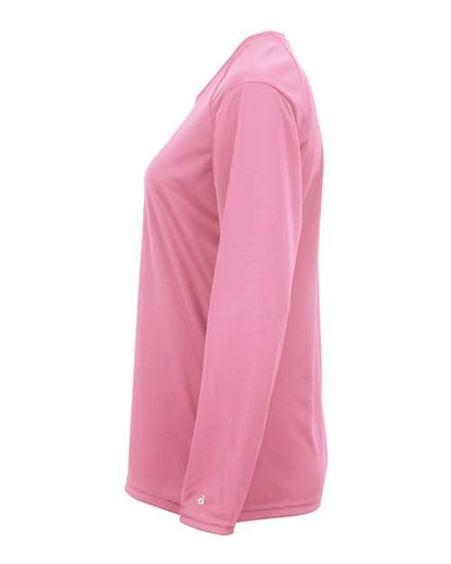 Badger Women's B-Core Long Sleeve T-Shirt 4164 Pink