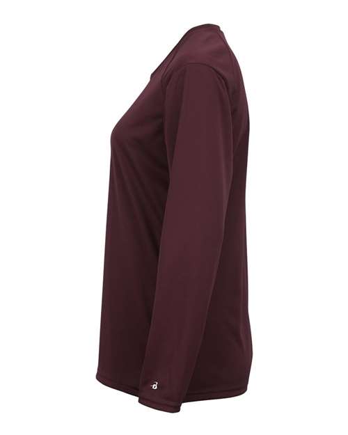 Badger Women's B-Core Long Sleeve T-Shirt 4164 Maroon