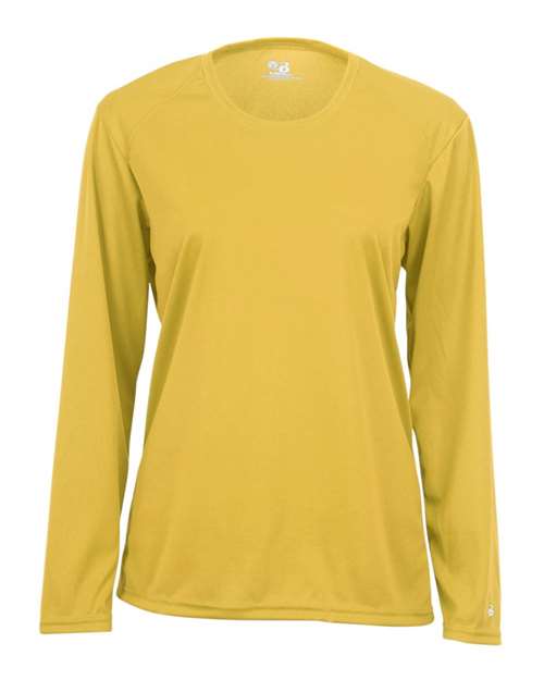 Badger Women's B-Core Long Sleeve T-Shirt 4164 Gold