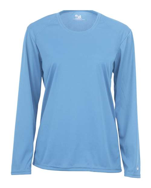 Badger Women's B-Core Long Sleeve T-Shirt 4164 Columbia Blue