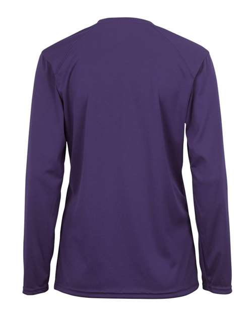 Badger Women's B-Core Long Sleeve T-Shirt 4164 Purple