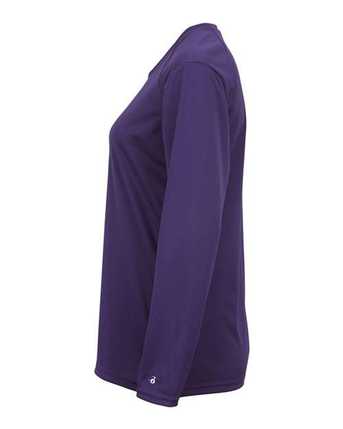 Badger Women's B-Core Long Sleeve T-Shirt 4164 Purple
