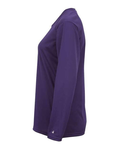 Badger Women's B-Core Long Sleeve T-Shirt 4164 Purple
