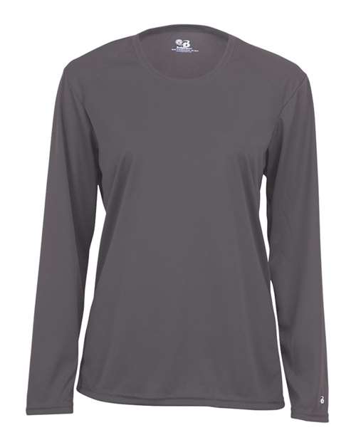 Badger Women's B-Core Long Sleeve T-Shirt 4164 Graphite