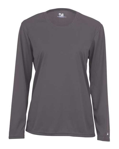 Badger Women's B-Core Long Sleeve T-Shirt 4164 Graphite