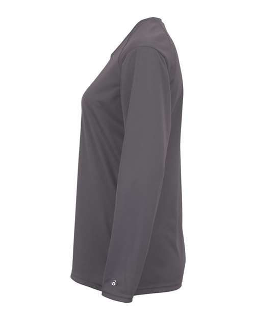 Badger Women's B-Core Long Sleeve T-Shirt 4164 Graphite