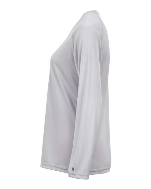 Badger Women's B-Core Long Sleeve T-Shirt 4164 Silver