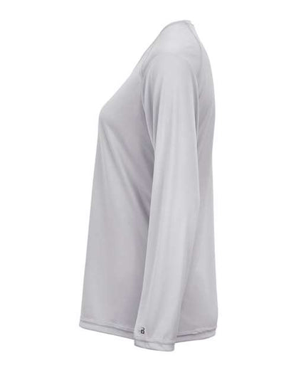 Badger Women's B-Core Long Sleeve T-Shirt 4164 Silver
