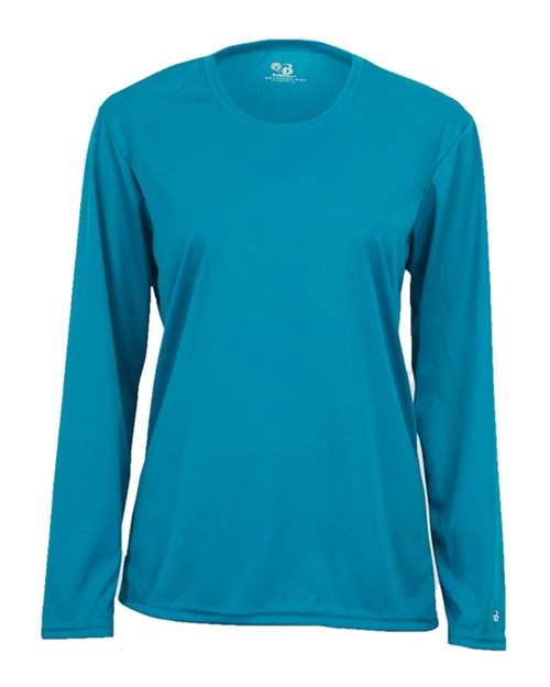 Badger Women's B-Core Long Sleeve T-Shirt 4164 Electric Blue