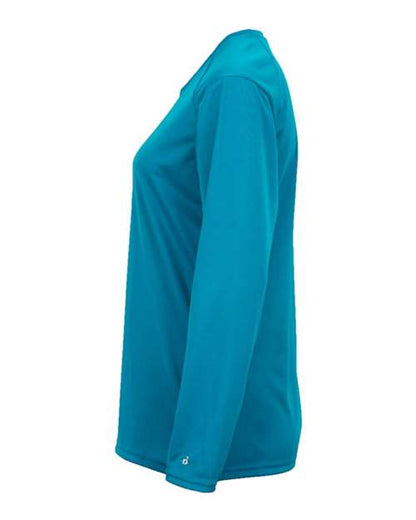 Badger Women's B-Core Long Sleeve T-Shirt 4164 Electric Blue