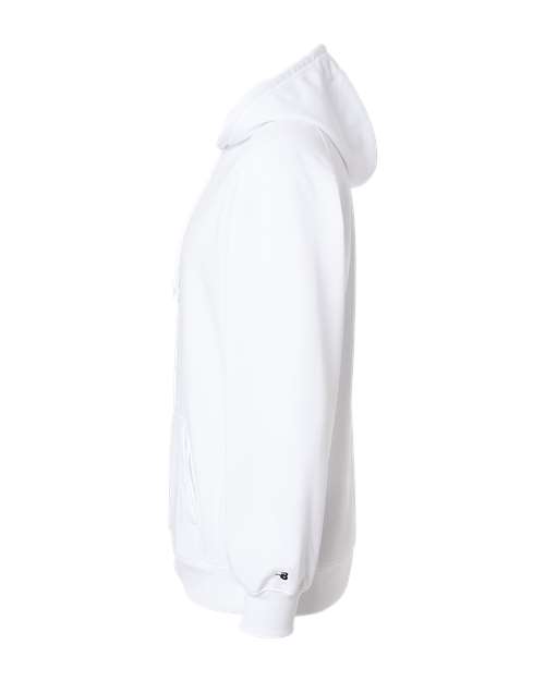 Badger Performance Fleece Hooded Sweatshirt 1454 White