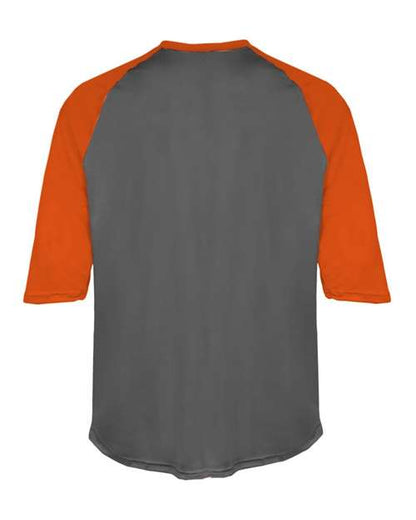 Badger Youth B-Core 3/4 Sleeve Baseball T-Shirt 2133