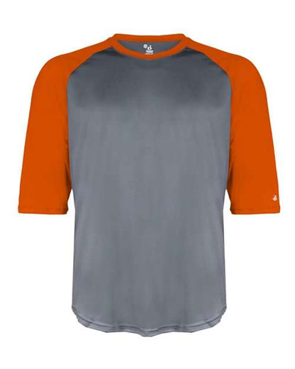 Badger Youth B-Core 3/4 Sleeve Baseball T-Shirt 2133