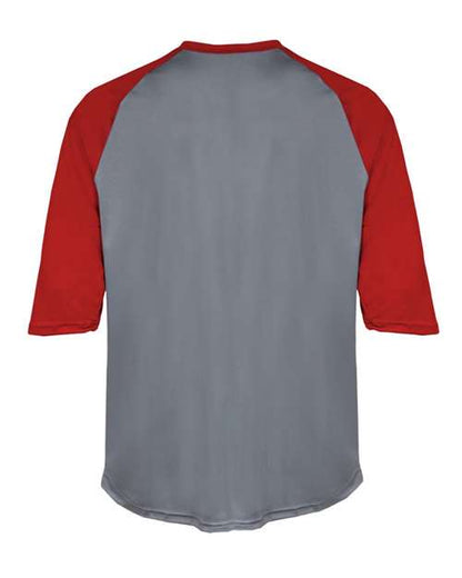 Badger Youth B-Core 3/4 Sleeve Baseball T-Shirt 2133