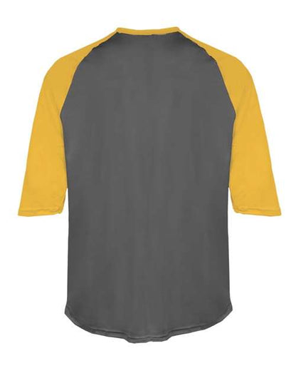 Badger Youth B-Core 3/4 Sleeve Baseball T-Shirt 2133