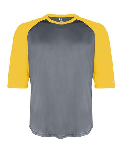 Badger Youth B-Core 3/4 Sleeve Baseball T-Shirt 2133
