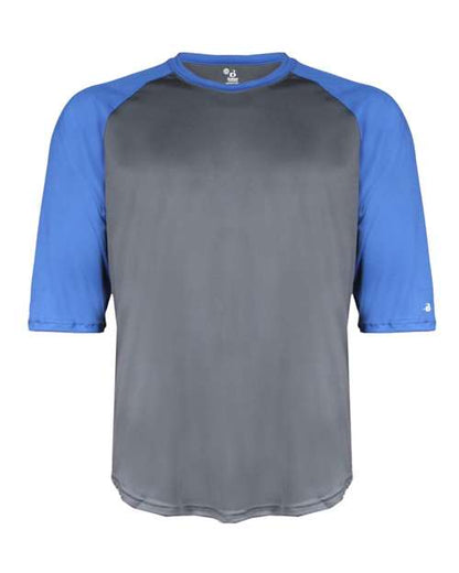 Badger Youth B-Core 3/4 Sleeve Baseball T-Shirt 2133