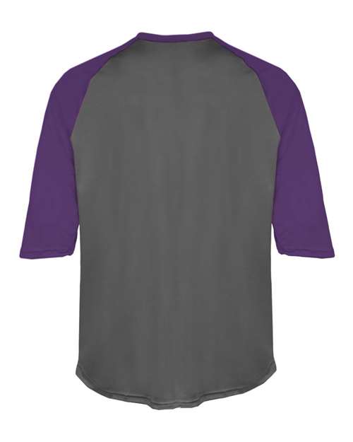 Badger Youth B-Core 3/4 Sleeve Baseball T-Shirt 2133
