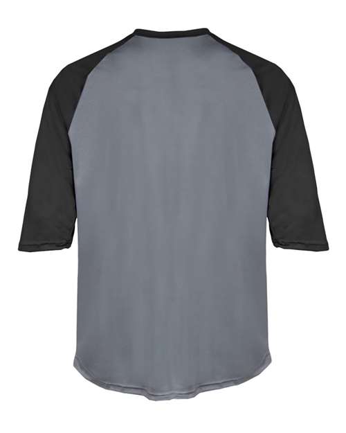 Badger Youth B-Core 3/4 Sleeve Baseball T-Shirt 2133