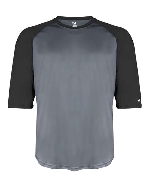 Badger Youth B-Core 3/4 Sleeve Baseball T-Shirt 2133