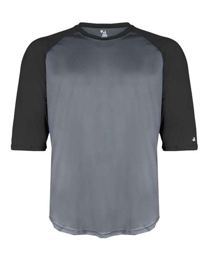 Badger Youth B-Core 3/4 Sleeve Baseball T-Shirt 2133