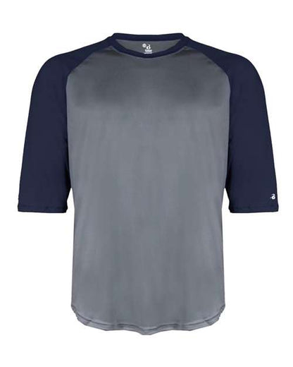 Badger Youth B-Core 3/4 Sleeve Baseball T-Shirt 2133